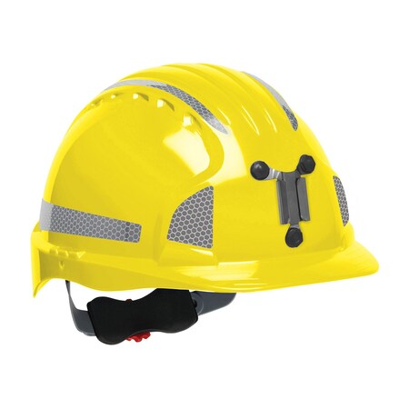 Pip Standard Brim Mining Hard Hat with HDPE Shell, 6-Point Polyester Suspension, Wheel Ratchet 280-EV6151MCR2-20
